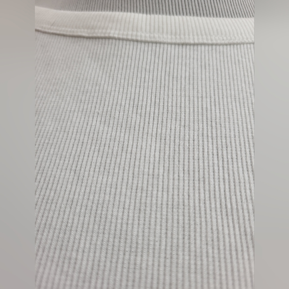 Talbots Women's White Ribbed Knit Stretch Boat Neck‎ 3/4 Sleeve Top Size Lg NWT - Picture 8 of 12